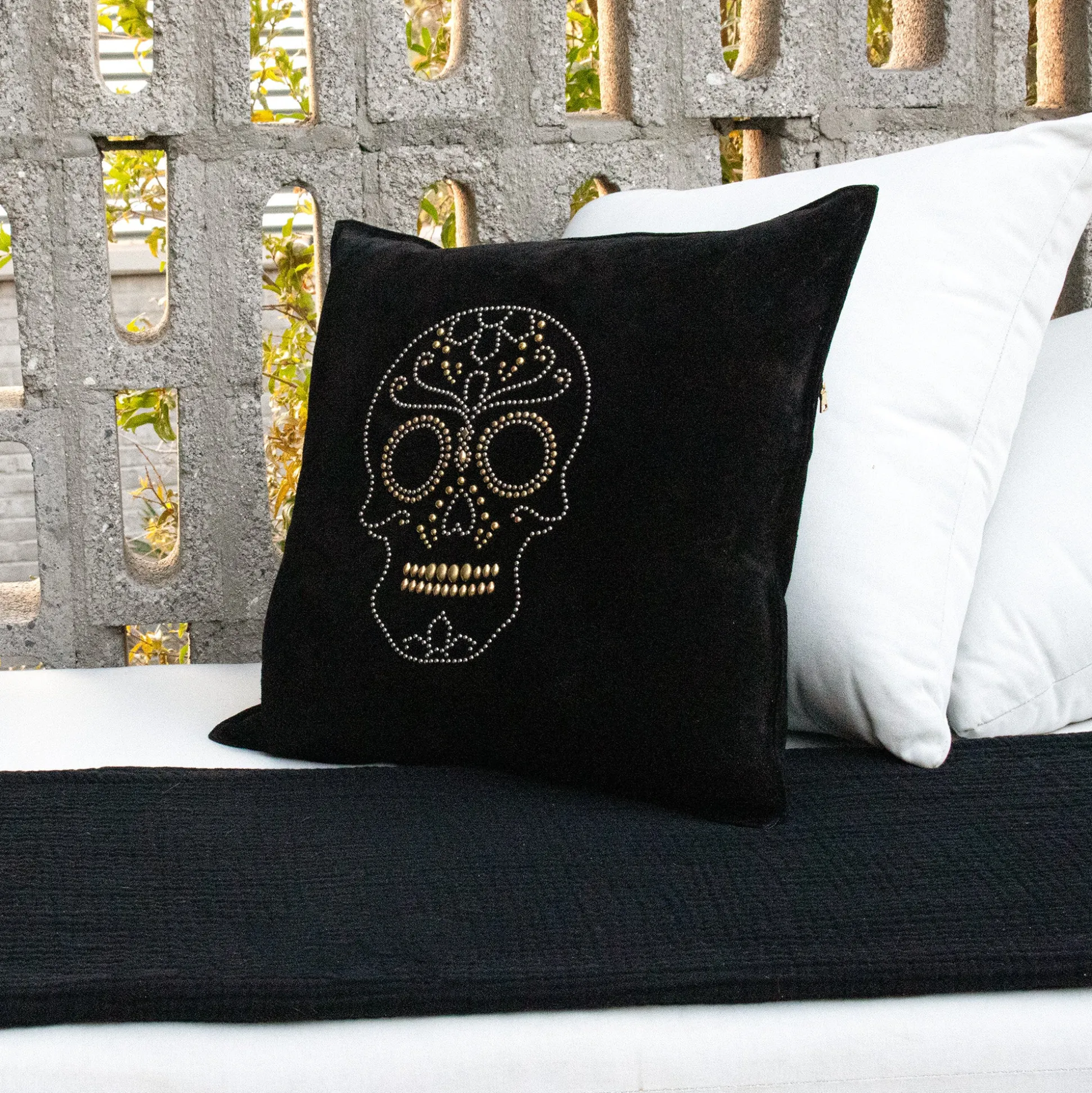 calavera_pillow_includes__3.webp Calleen Cordero Calavera Pillow (Includes Pillow Insert) 20" X 20" | Pillows