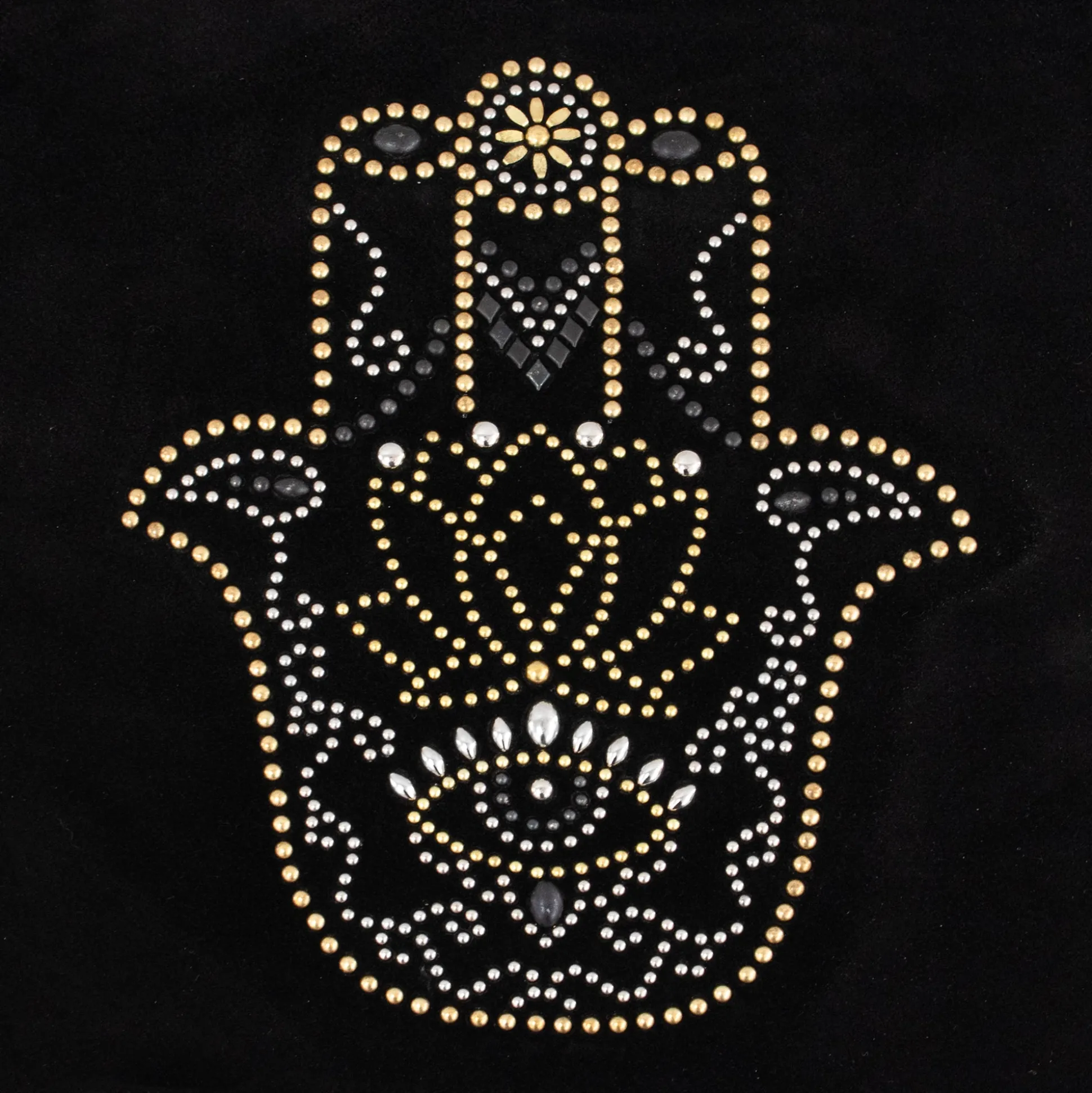hamsa_hand_pillow_include_1-1.webp Calleen Cordero Hamsa Hand Pillow (Includes Pillow Insert) 20" X 20" | Pillows
