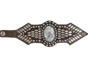 Calleen Cordero Reina Semi-precious Crazy Lace Stone Bracelet | Sculpted Bracelets
