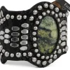 Calleen Cordero Reina Semi-precious Epidote Stone Bracelet | Sculpted Bracelets