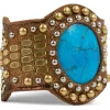 Calleen Cordero Reina Semi-precious Turquoise Stone Bracelet | Sculpted Bracelets
