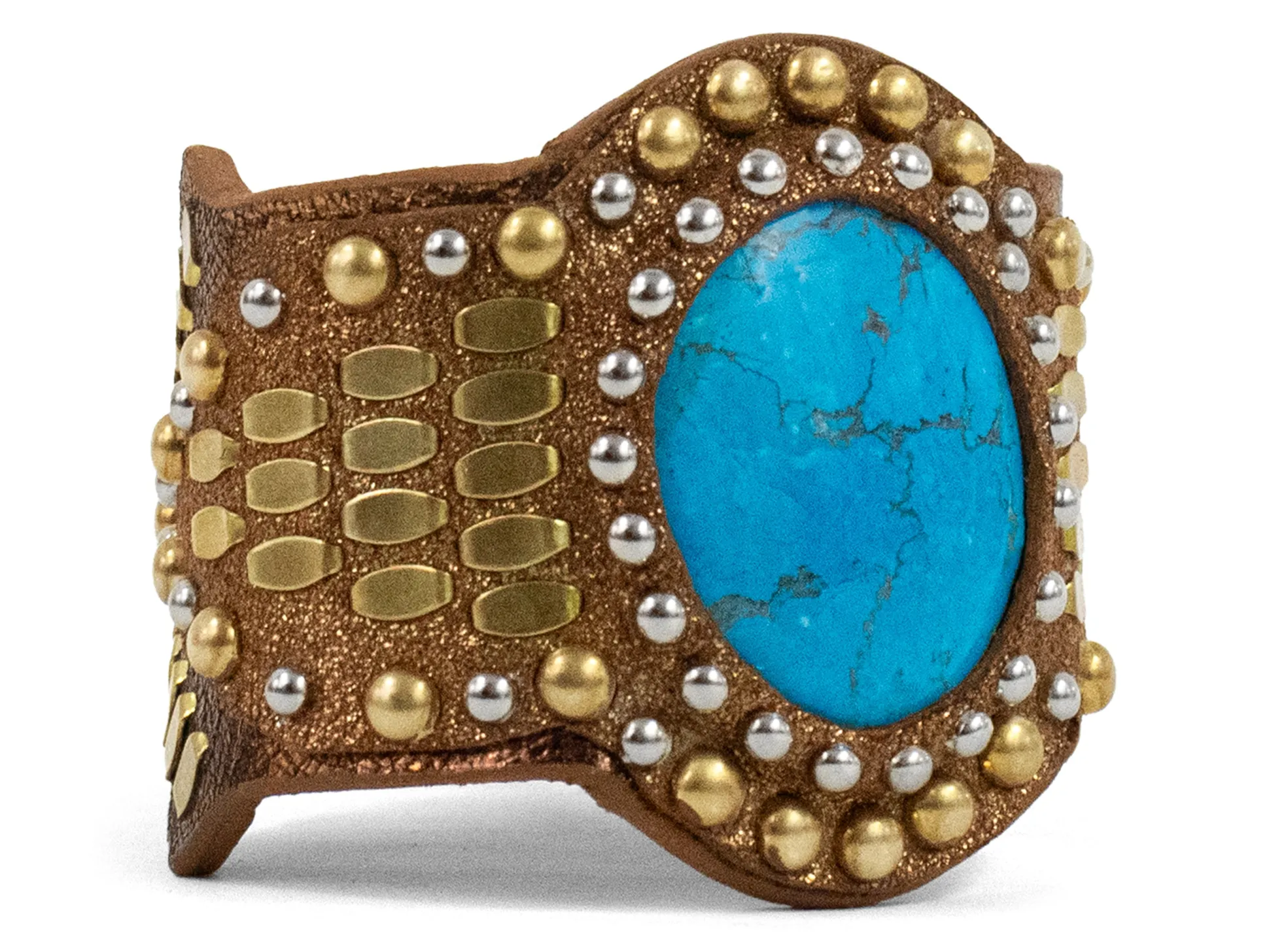 reina_semiprecious_turquo_0.webp Calleen Cordero Reina Semi-precious Turquoise Stone Bracelet | Sculpted Bracelets