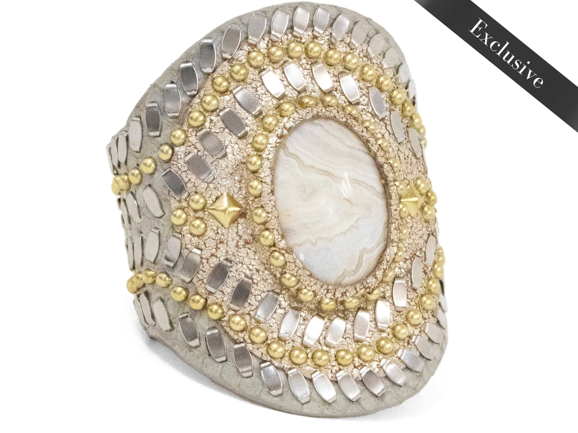 rocal_semiprecious_crazy__0.webp Calleen Cordero Rocal Semi-precious Crazy Lace Stone Cuff | Sculpted Bracelets