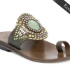 Calleen Cordero Rocal Semi-precious Jade Stone Sandal | Sandals
