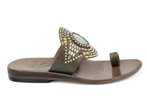Calleen Cordero Rocal Semi-precious Jade Stone Sandal | Sandals