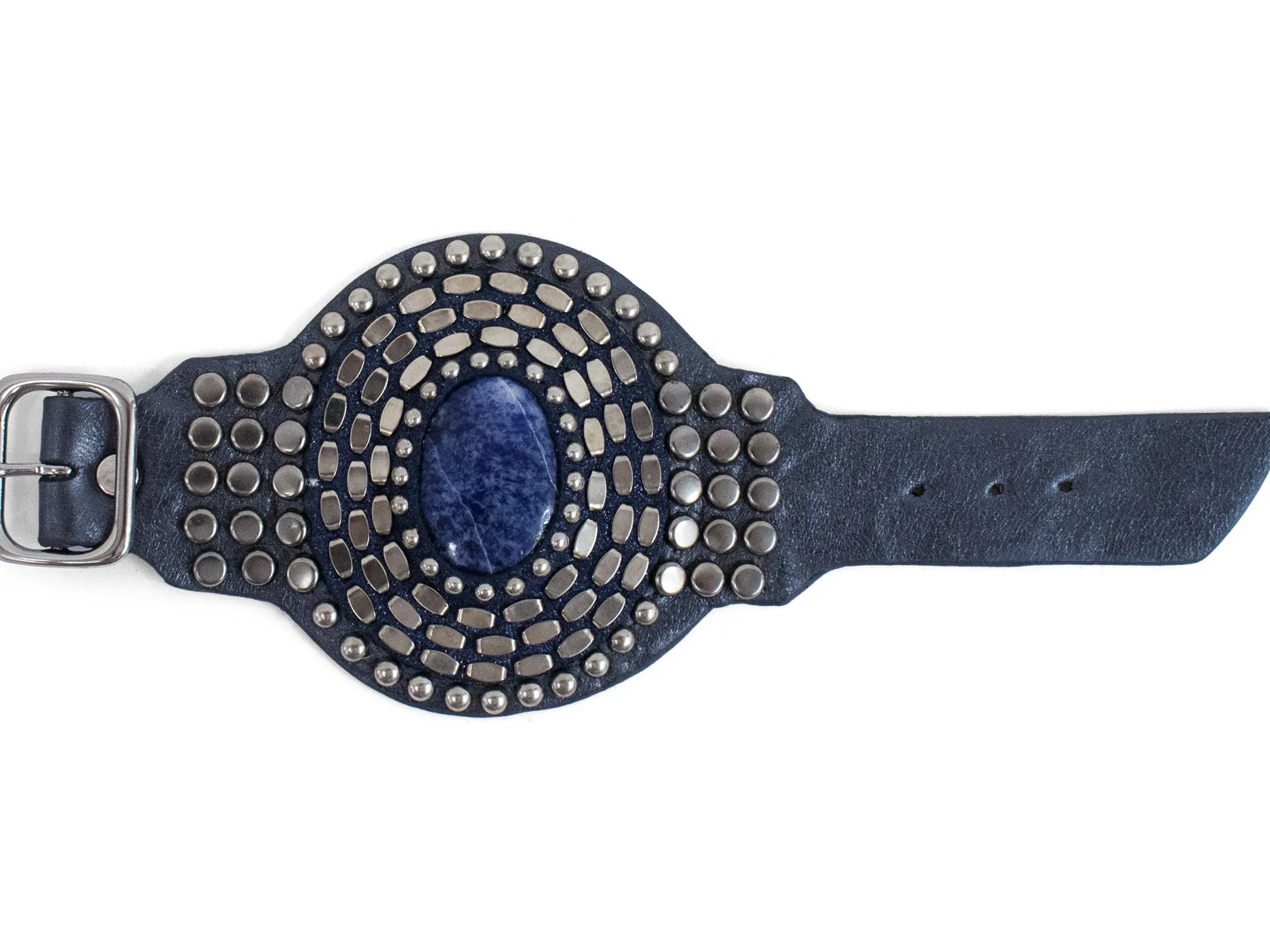 rocal_semiprecious_lolite_1.webp Calleen Cordero Rocal Semi-precious Lolite Stone Cuff | Sculpted Bracelets