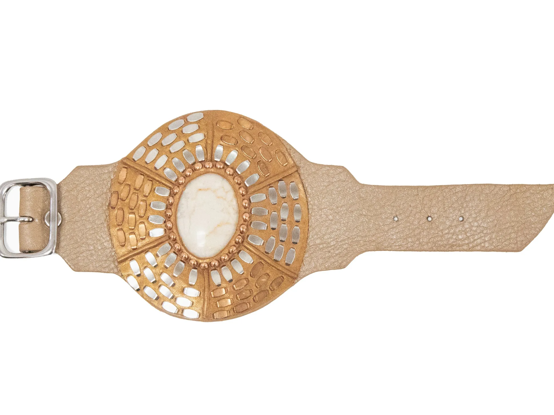 rocal_semiprecious_rivers_1.webp Calleen Cordero Rocal Semi-precious Riverstone Cuff | Sculpted Bracelets