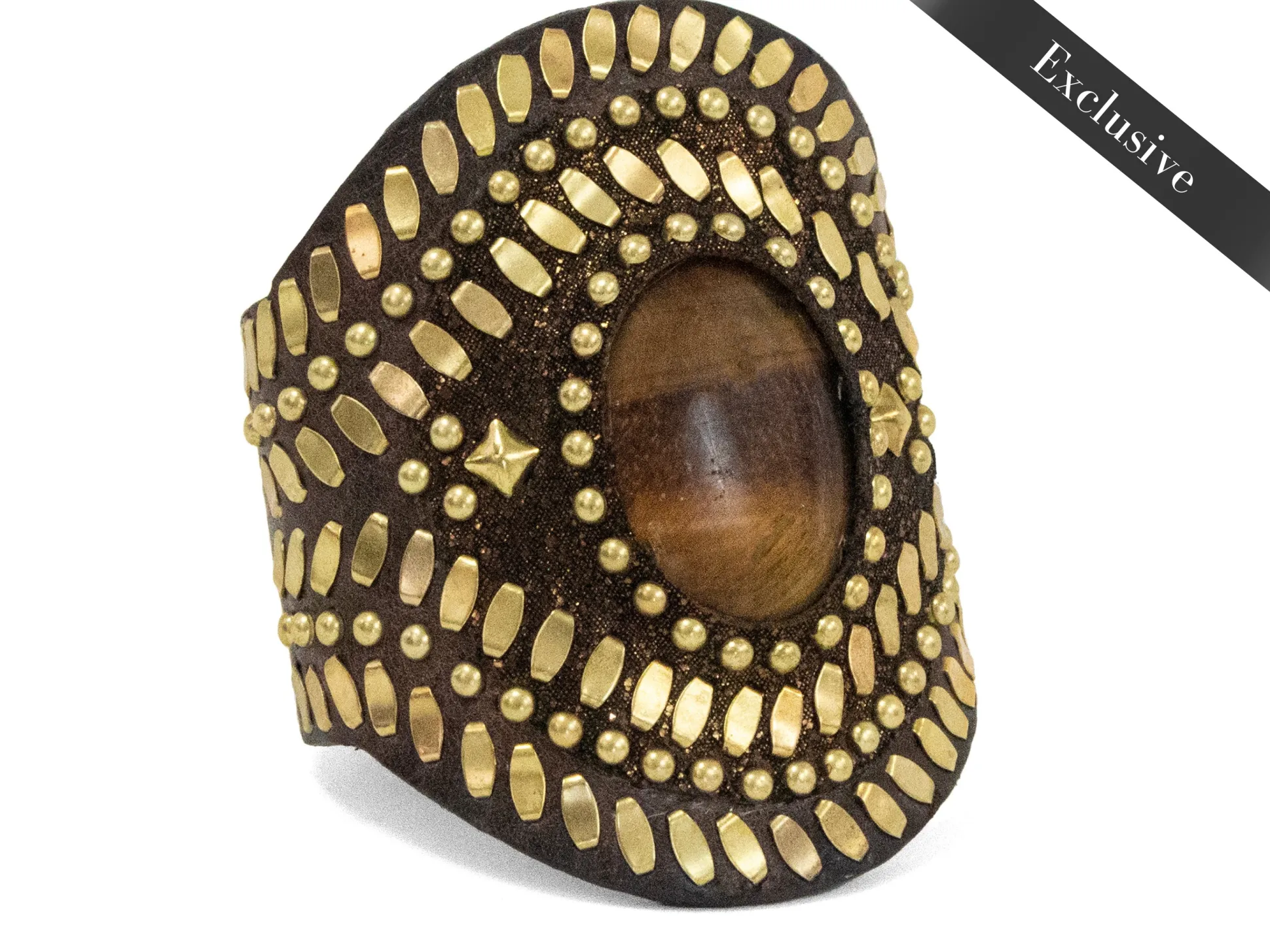 rocal_semiprecious_tigers_0-1.webp Calleen Cordero Rocal Semi-precious Tigers Eye Stone Cuff | Sculpted Bracelets